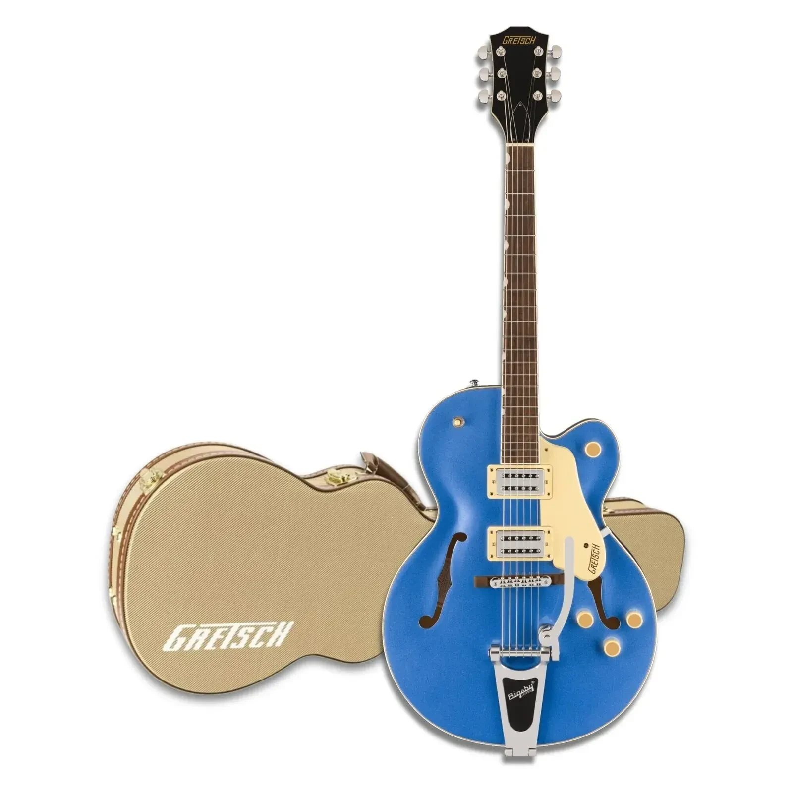 Gretsch G2420T Streamliner Hollow Body Electric Guitar Fairlane Blue Bundle
