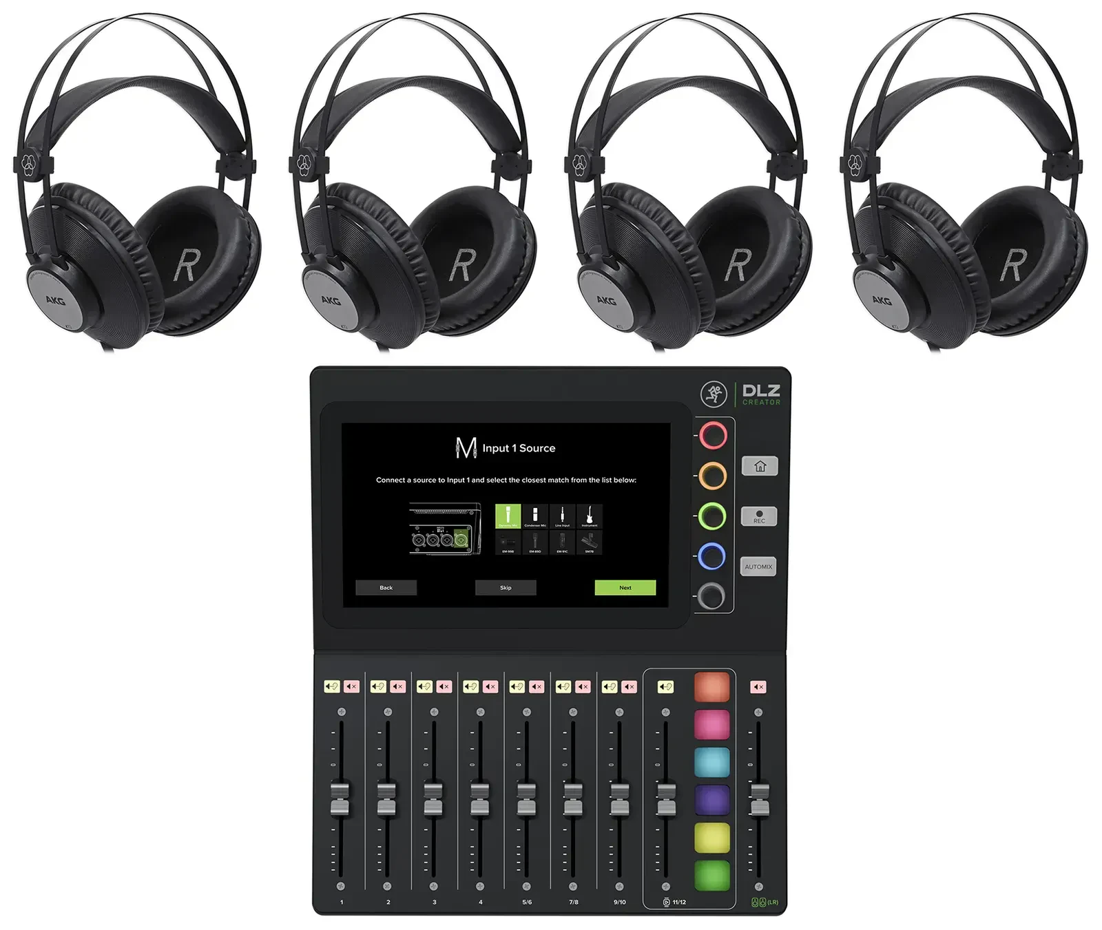 Микшер для стриминга Mackie DLZ Creator с наушниками