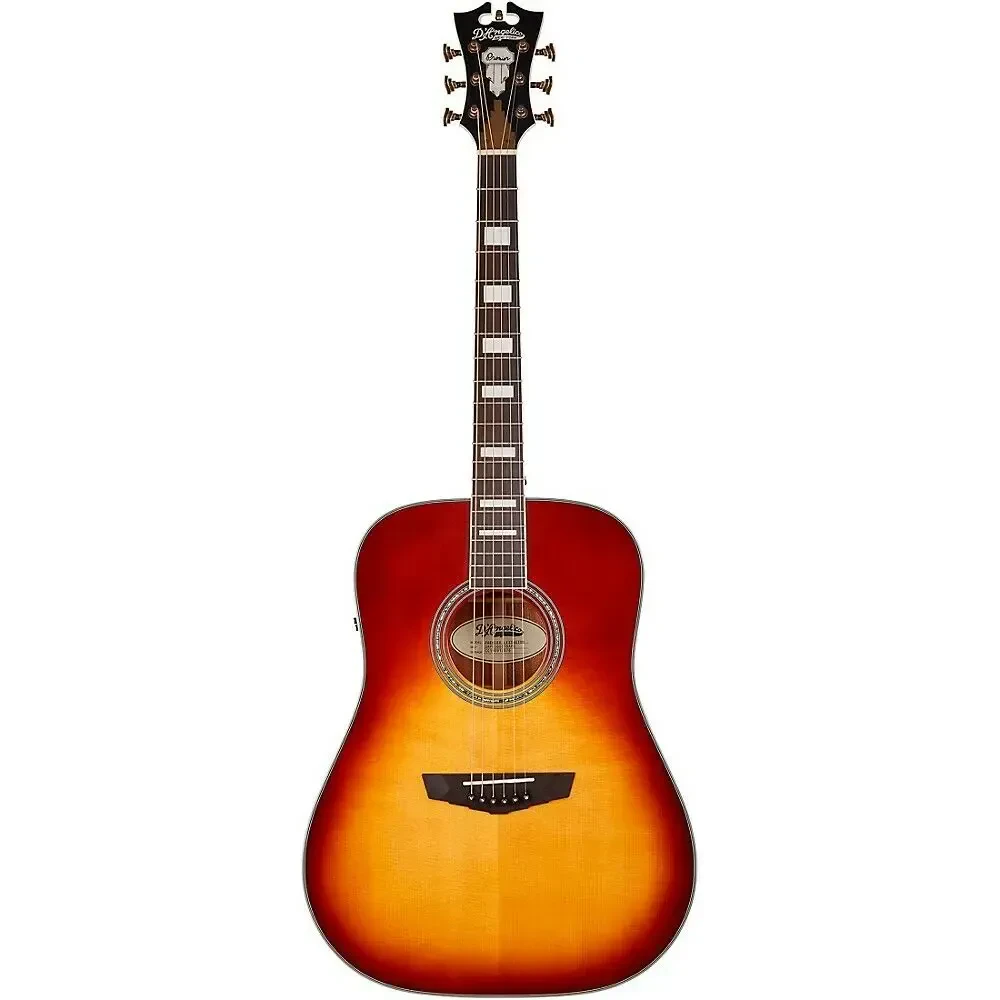 Электроакустическая гитара D'Angelico Premier Lexington Dreadnought Iced Tea Burst