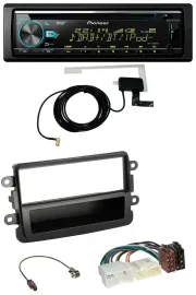 Pioneer MP3 AUX CD USB DAB Autoradio für Dacia Lodgy Duster Dokker Sandero schwa