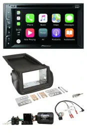 Pioneer Lenkrad USB DVD Bluetooth DAB 2DIN Autoradio für Citroen Nemo Fiat Fiori