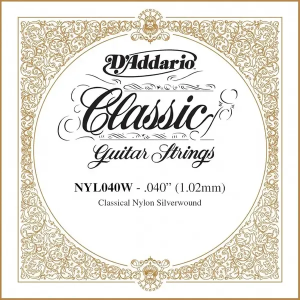 Струна одиночная D'Addario NYL040W Pro Arte 040