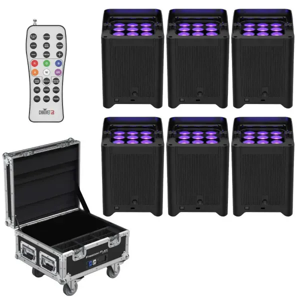 Светодиодный прибор Chauvet DJ Freedom Flex H9 IP X6 с кейсом (6 штук)