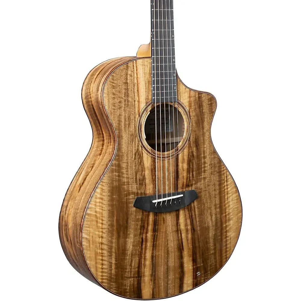 Электроакустическая гитара Breedlove Oregon Concert All Solid Myrtlewood, Natural, 6-струнная с вырезом, с кейсом