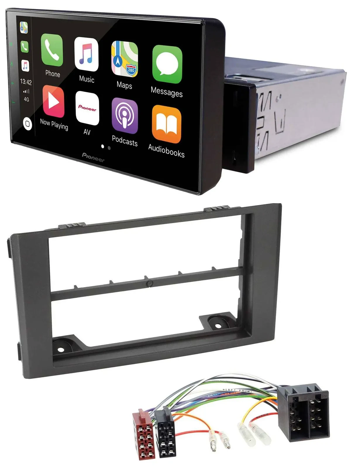 Pioneer Bluetooth MP3 DAB USB Autoradio für Iveco Daily (06-14) - schwarz