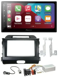 Pioneer USB Lenkrad DAB 2DIN Bluetooth Autoradio für Kia Sportage 3 10-15 Navi s