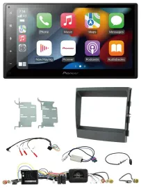 Pioneer DAB Bluetooth 2DIN USB Lenkrad Autoradio für Porsche Panamera 2009-2016