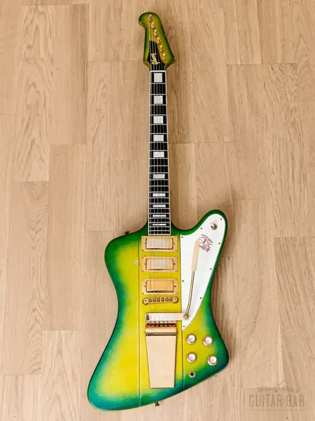 Электрогитара Gibson Custom Shop Firebird VII HHH Iguana Burst Metalflake w/case USA 2000