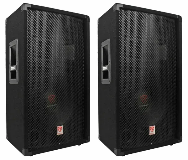 (2) Rockville RSG12.4 12” 3-Way 1000 Watt 4-Ohm Passive DJ/Pro Audio PA Speakers