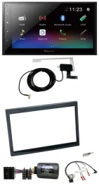 Автомагнитола Pioneer 2DIN DAB, Bluetooth, USB для Citroen C3/C2/Berlingo, черная