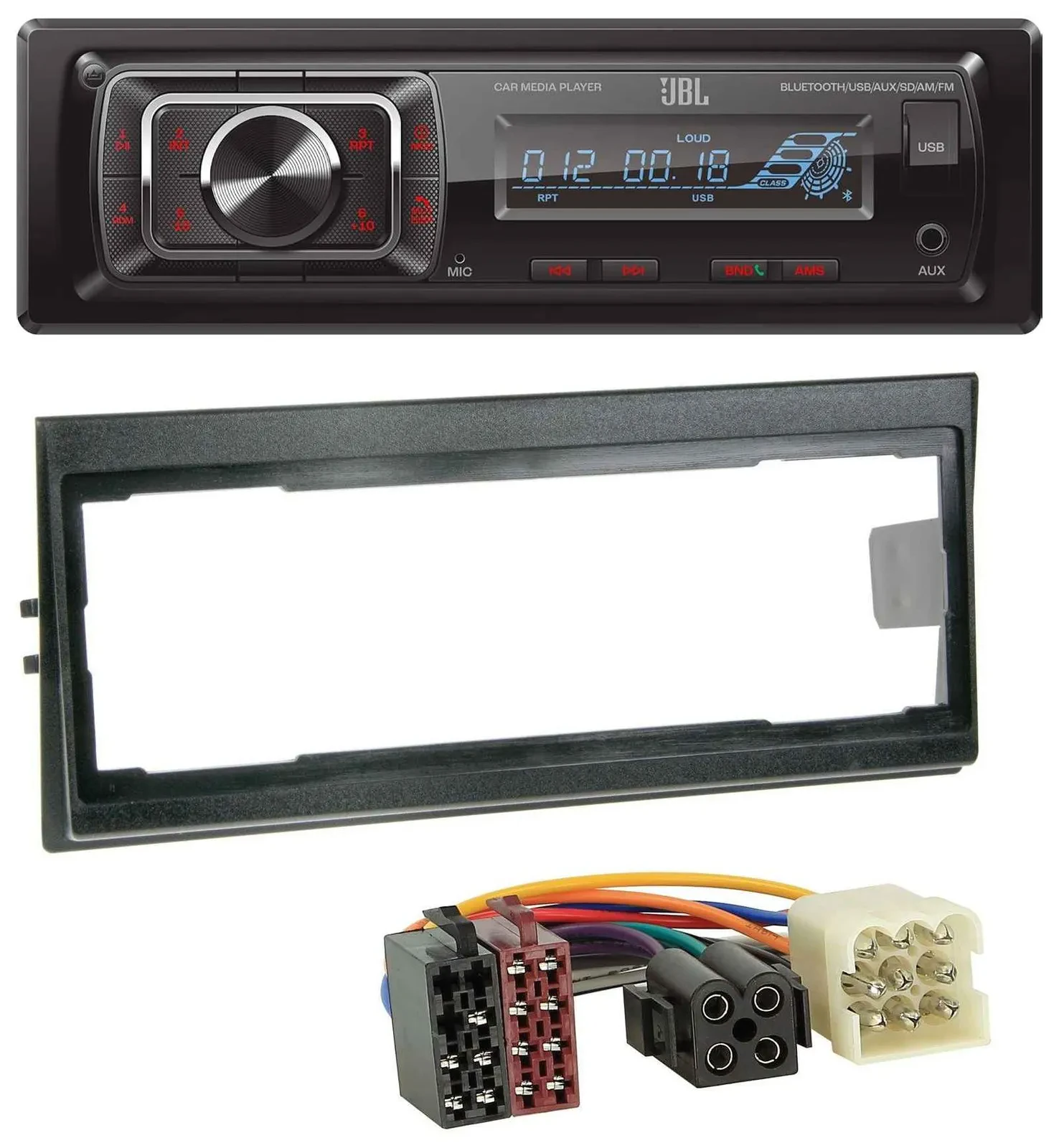 JBL SD AUX MP3 USB Bluetooth Autoradio für Volvo 740, 760 (1982-1992)