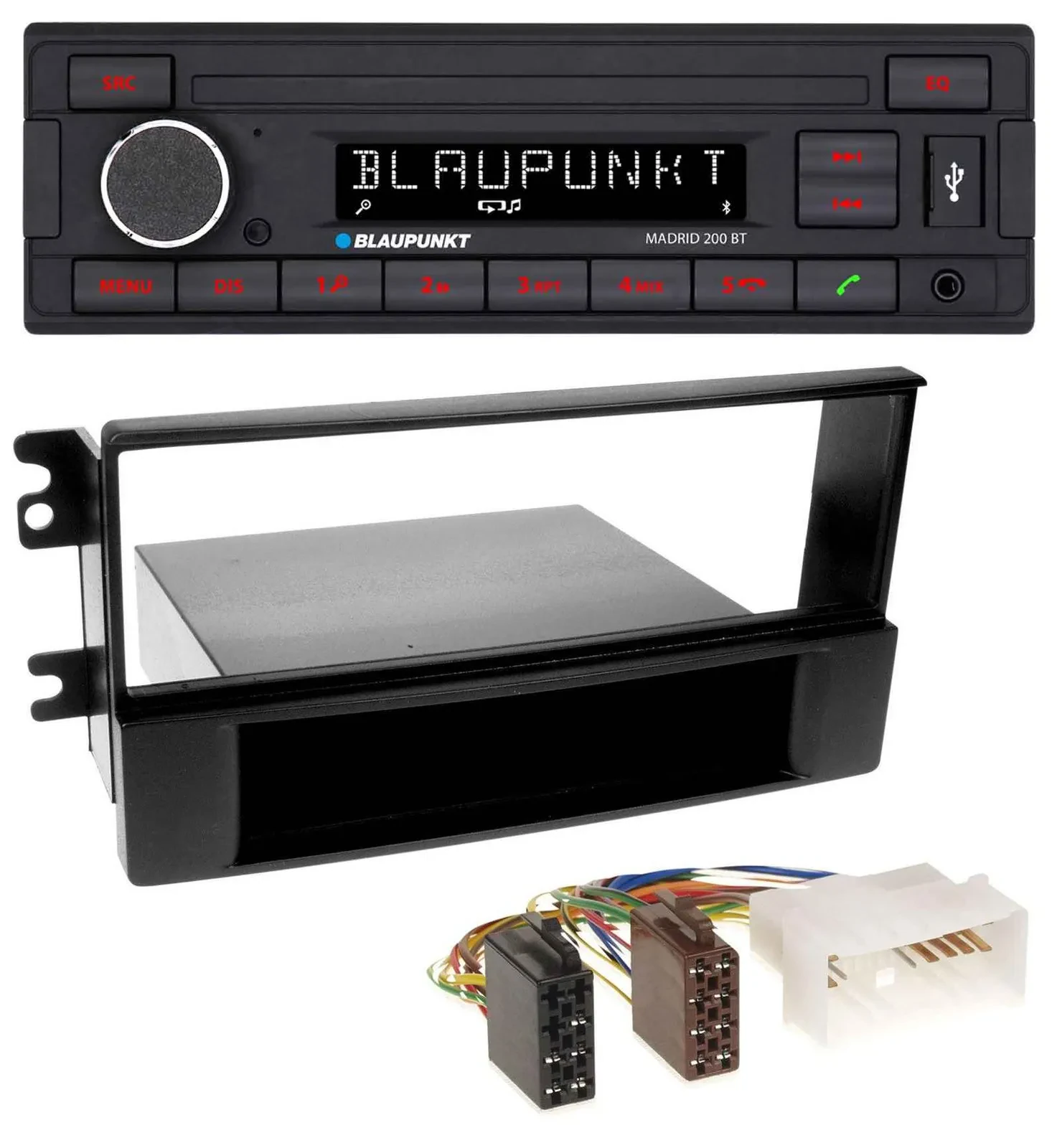 Blaupunkt USB AUX Bluetooth MP3 Autoradio für Kia Sportage (ab 2005)