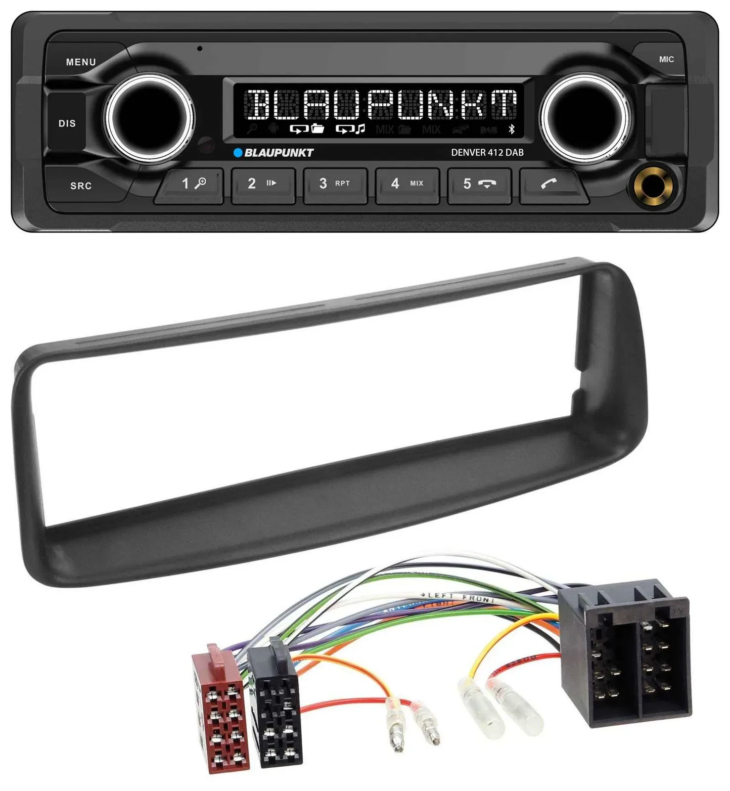 Blaupunkt Bluetooth DAB MP3 USB Autoradio für Peugeot 206 (ab 1998)