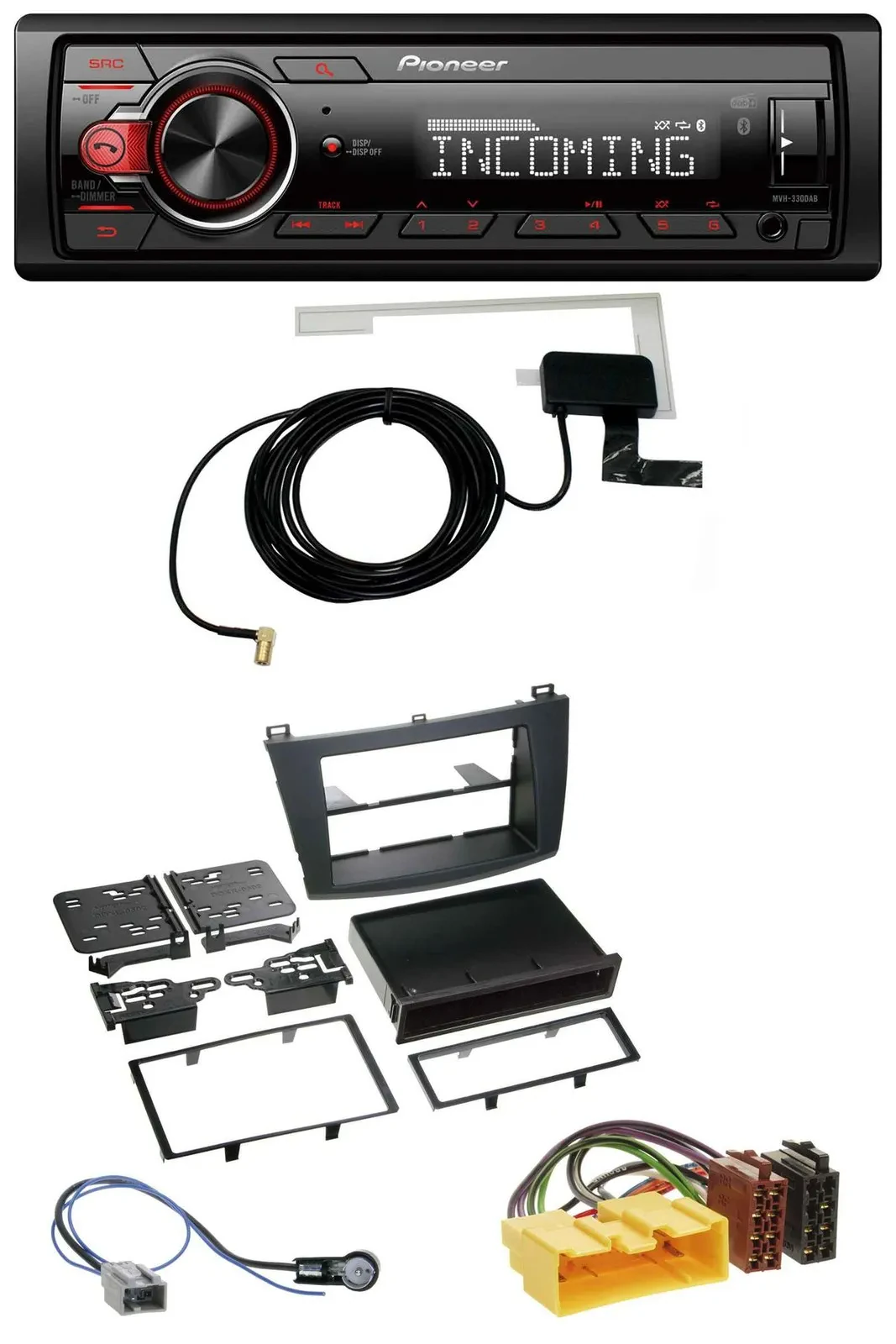 Автомагнитола для Mazda 3 (с 2009) Pioneer USB MP3 DAB Bluetooth