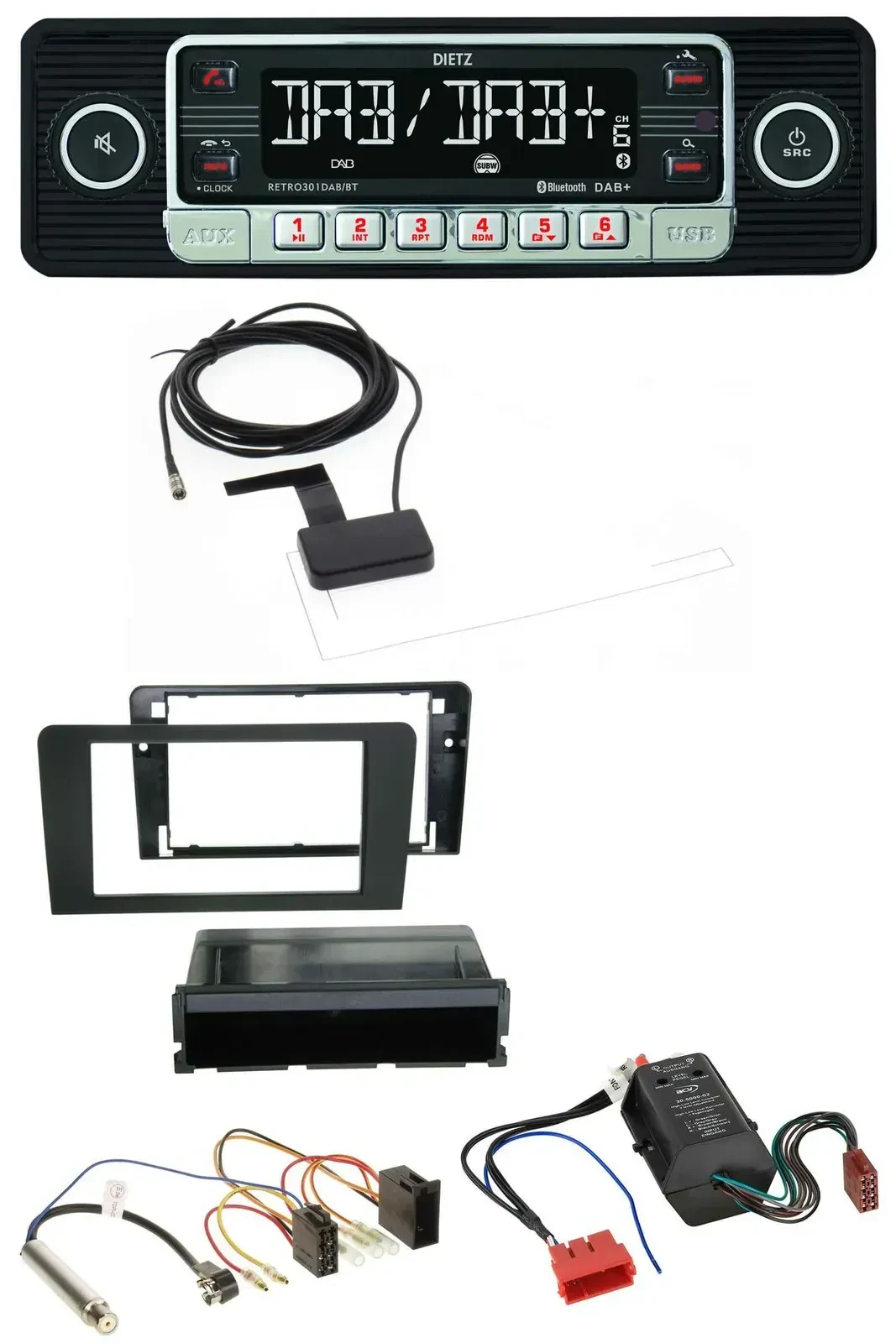 Dietz DAB Bluetooth USB MP3 Autoradio für Audi A3 8P 03-06 Symphony Bose Aktivsy