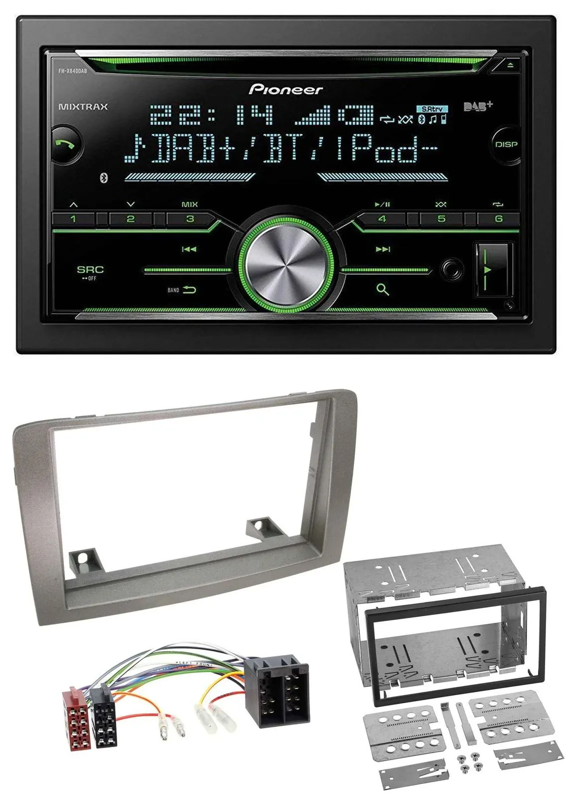 Pioneer Bluetooth MP3 DAB 2DIN USB CD Autoradio für Lancia Musa (2004-2012)