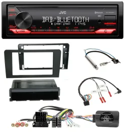 Автомагнитола для Audi A3 8P (2003–2006) JVC Bluetooth, USB, DAB, совместимая с кнопками на руле, ISO