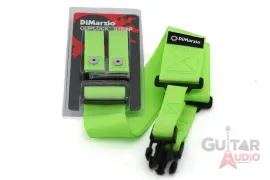 DiMarzio ClipLock Quick Release 2" Nylon Guitar Strap - NEON GREEN, DD2200GN