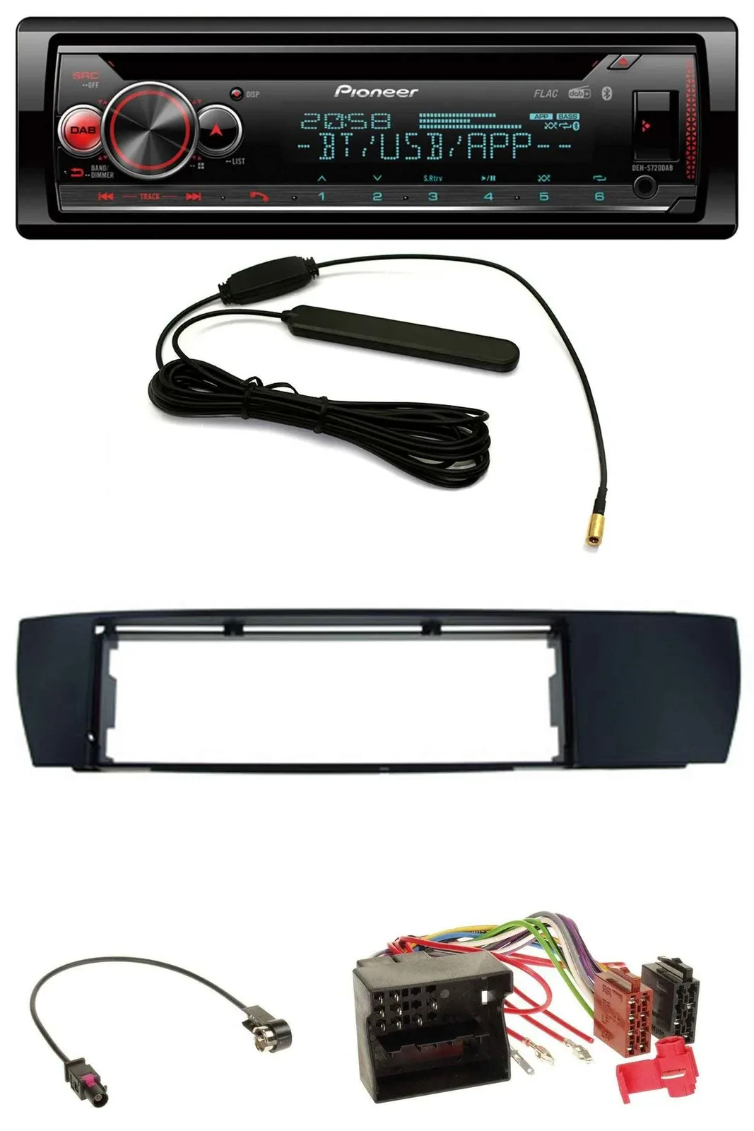 Автомагнитола для BMW X3 (E83, 2004-2010) Pioneer USB, DAB, MP3, Bluetooth, CD