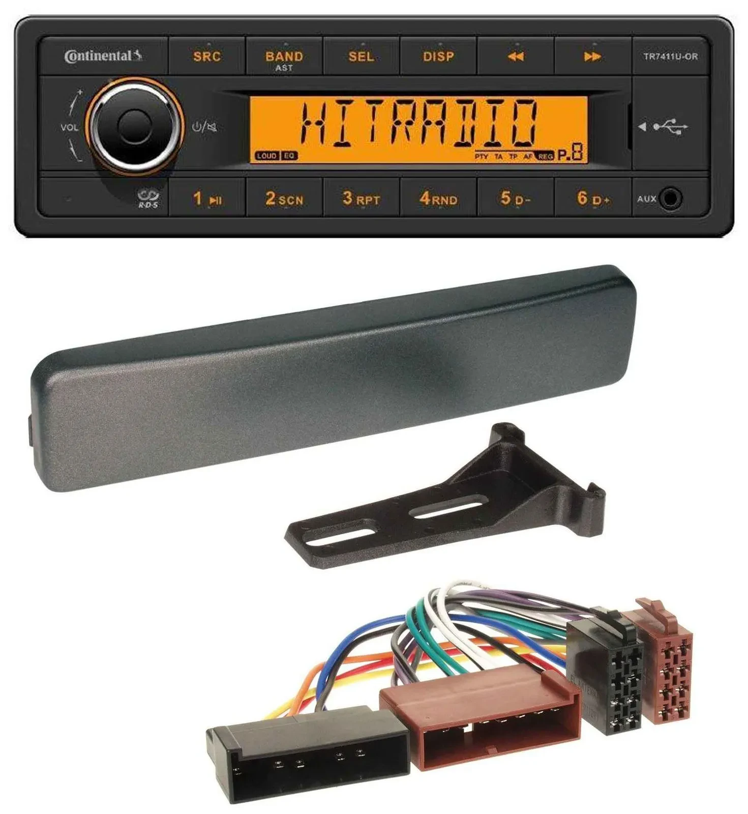 Автомагнитола для Ford Continental 1-DIN USB AUX MP3 (Cougar, Fiesta, Mondeo, Focus, Puma)