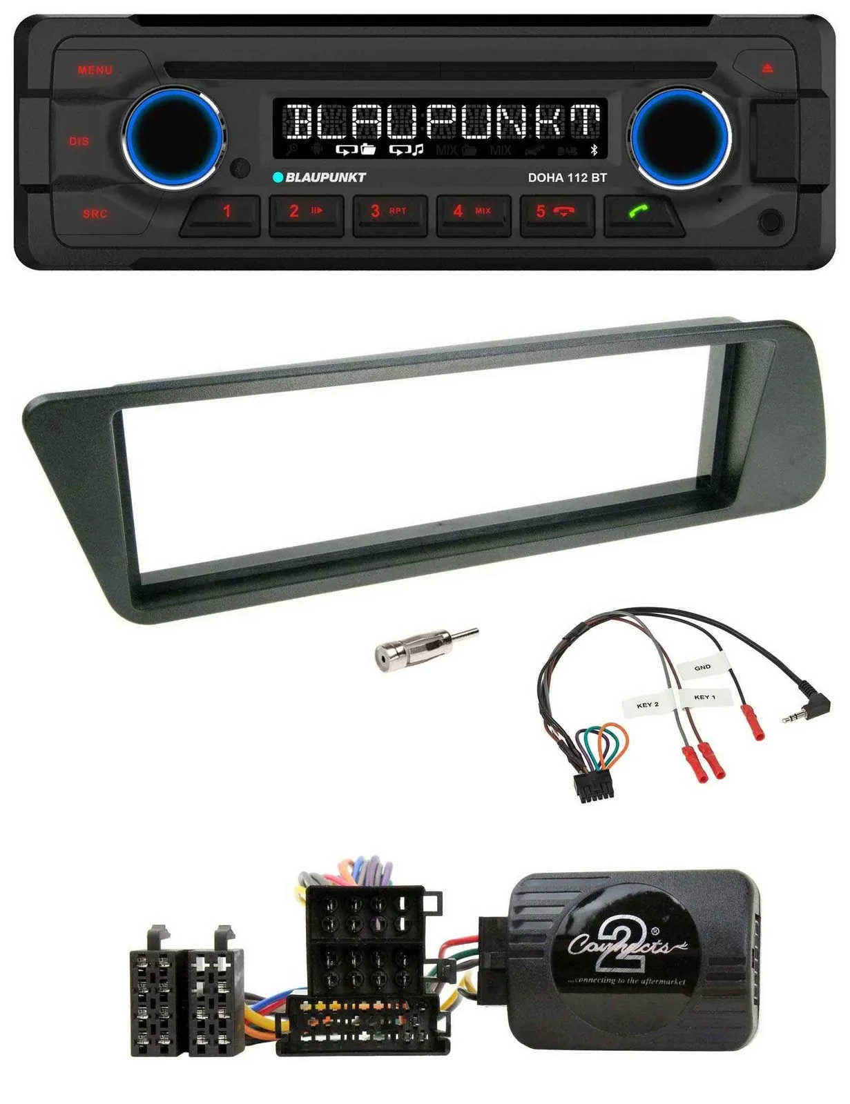 Автомагнитола для Peugeot 306 (1998–2001) Blaupunkt CD/MP3, Bluetooth, USB