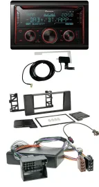 Pioneer 2DIN MP3 DAB USB CD Bluetooth Autoradio für BMW 5er E39 X5 E53 Aktivsyst