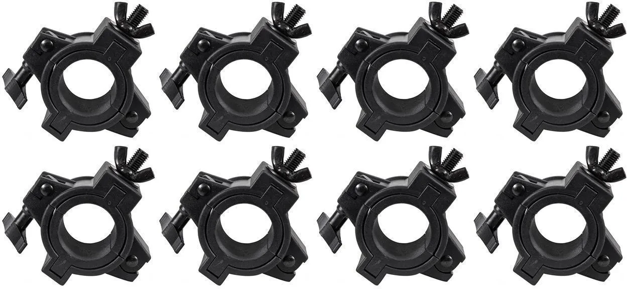 (8) American DJ O-Clamp/1.5 360 Degree Wrap Around Truss Clamps