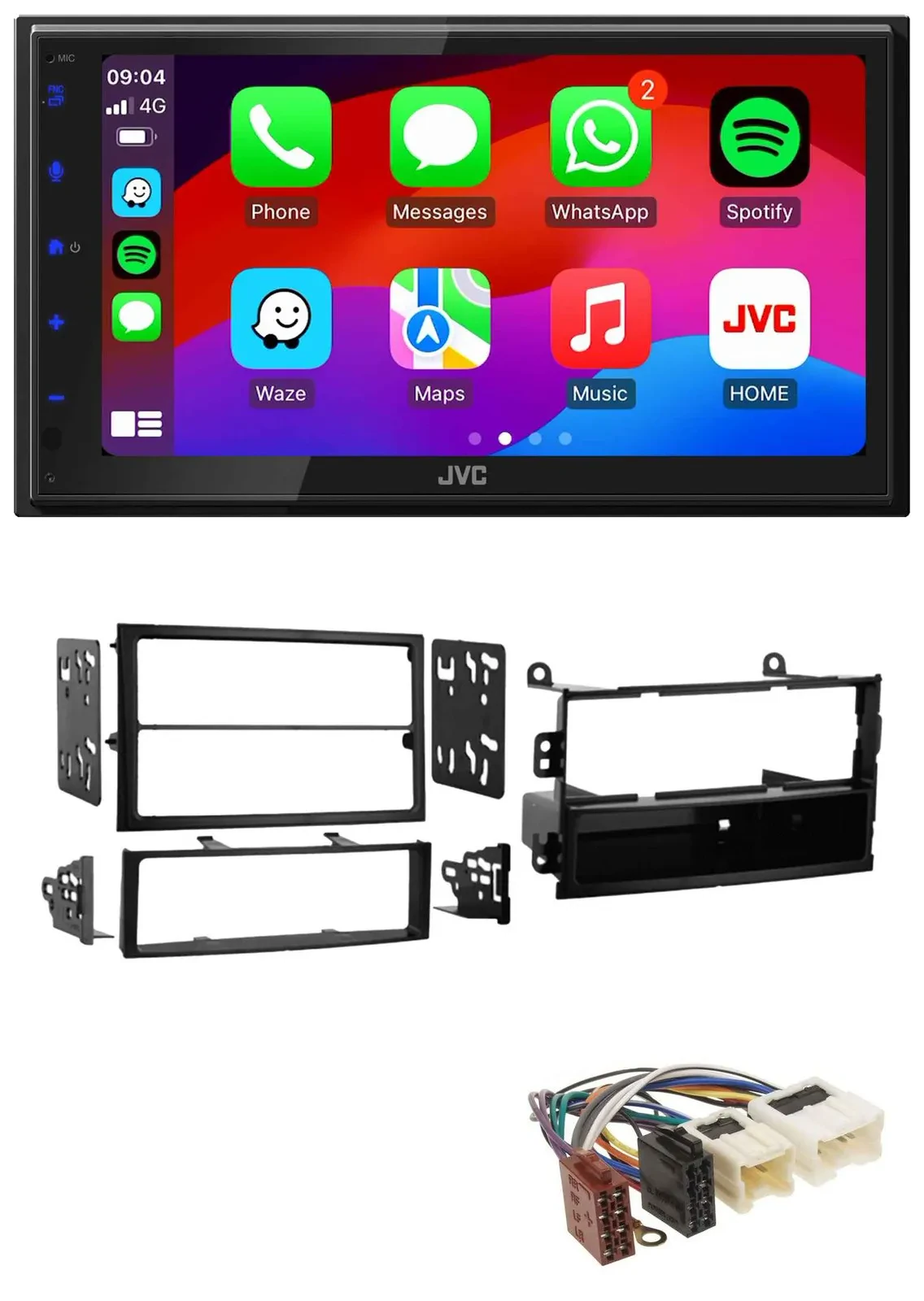 JVC Bluetooth 2DIN MP3 DAB USB Autoradio für Nissan 350Z Roadster 02-05