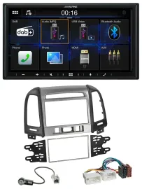 Alpine Bluetooth 2DIN MP3 DAB USB Autoradio für Hyundai Santa Fe 3 Schalter 06-1