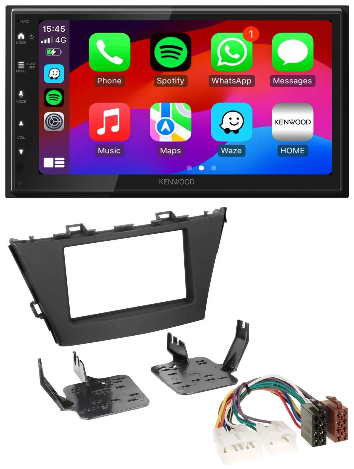 Kenwood MP3 USB DAB 2DIN Bluetooth Autoradio für Toyota Prius+ (ab 2012)