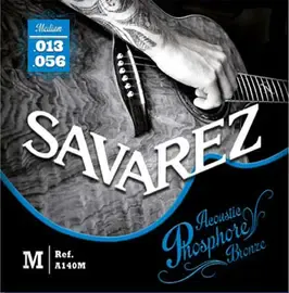 Струны для акустической  гитары Savarez A140M 13-55