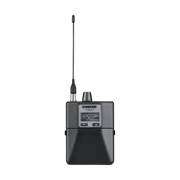 Shure P9RA+ Rechargeable Wireless Bodypack Receiver, G7: 506 to 542MHz #P9RA+=G7