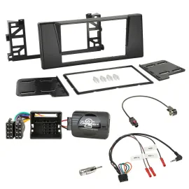 Einbauset Lenkradadapter Doppel DIN Autoradio für BMW 5er E39 01-03 Quadlock