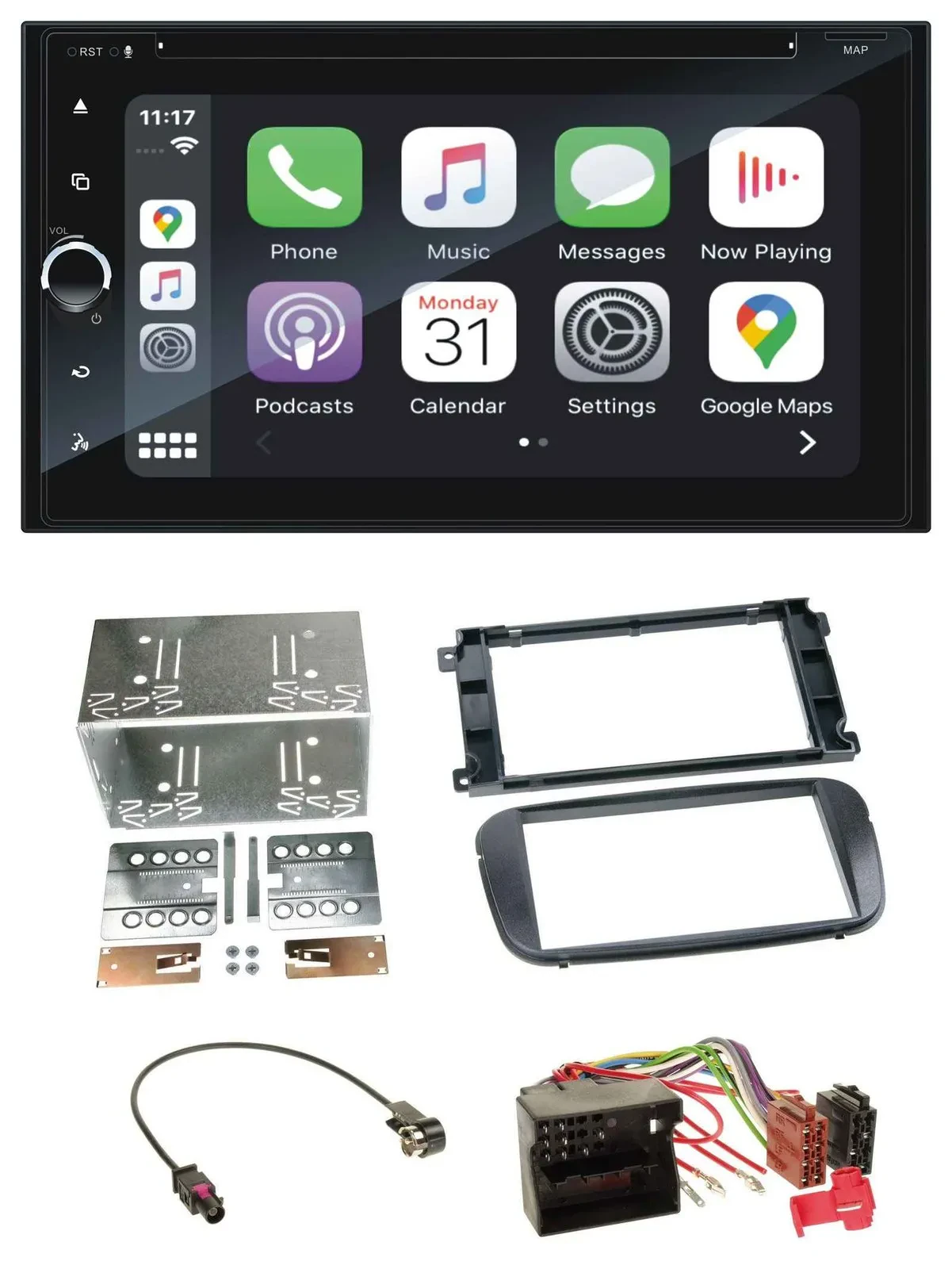 Blaupunkt 2DIN Bluetooth DAB USB DVD MP3 Autoradio für Ford S-Max Mondeo ab 2007