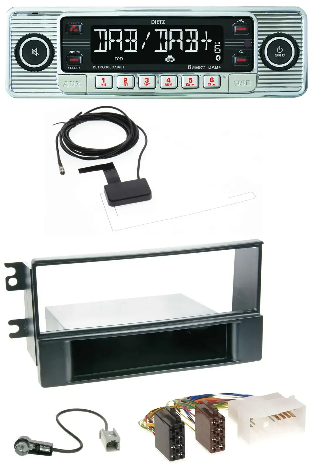 Dietz Bluetooth USB MP3 DAB Autoradio für Kia Sportage II (2008-2010)