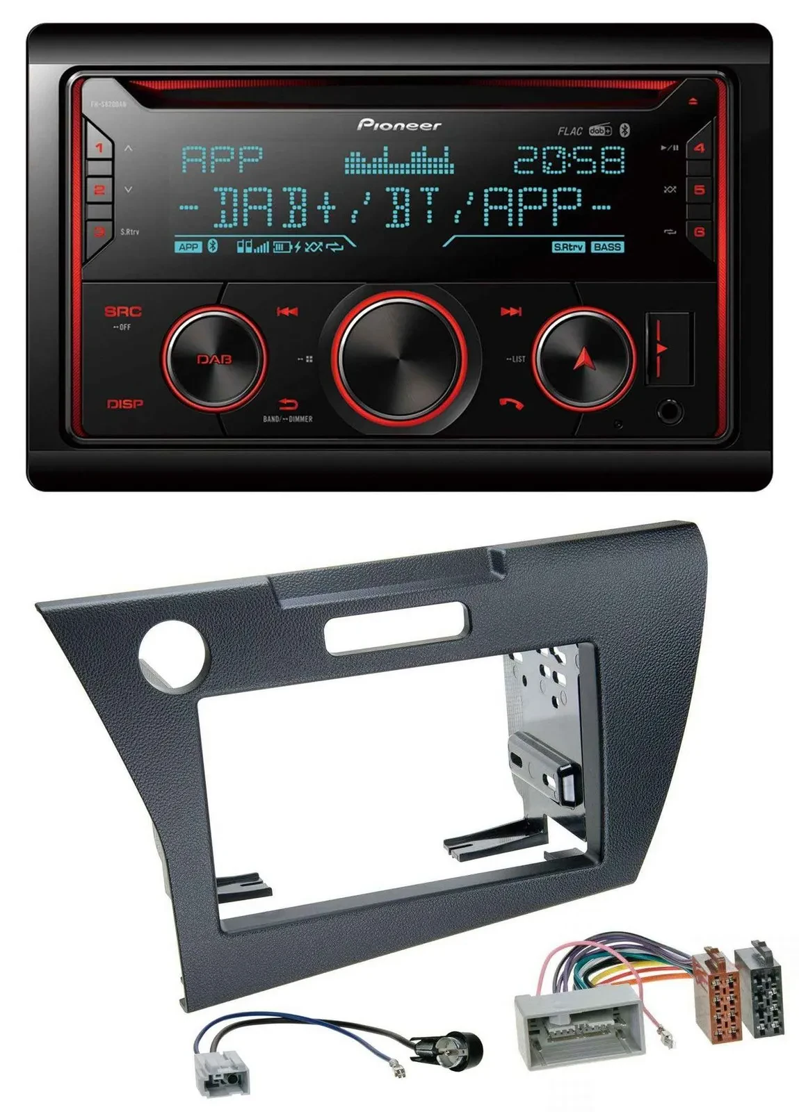 Автомагнитола Pioneer 2DIN DAB, Bluetooth, USB, CD, MP3 для Honda CR-Z (с 2010)