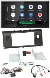 Kenwood DAB Bluetooth USB Lenkrad 2DIN Autoradio für Land Rover Evoque ab 2014