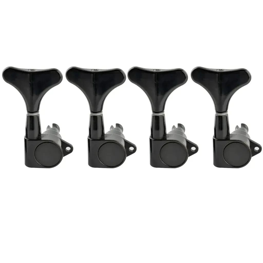 Колки для бас-гитары Musiclily MX1358BK-4, черные (набор, 4 шт.)