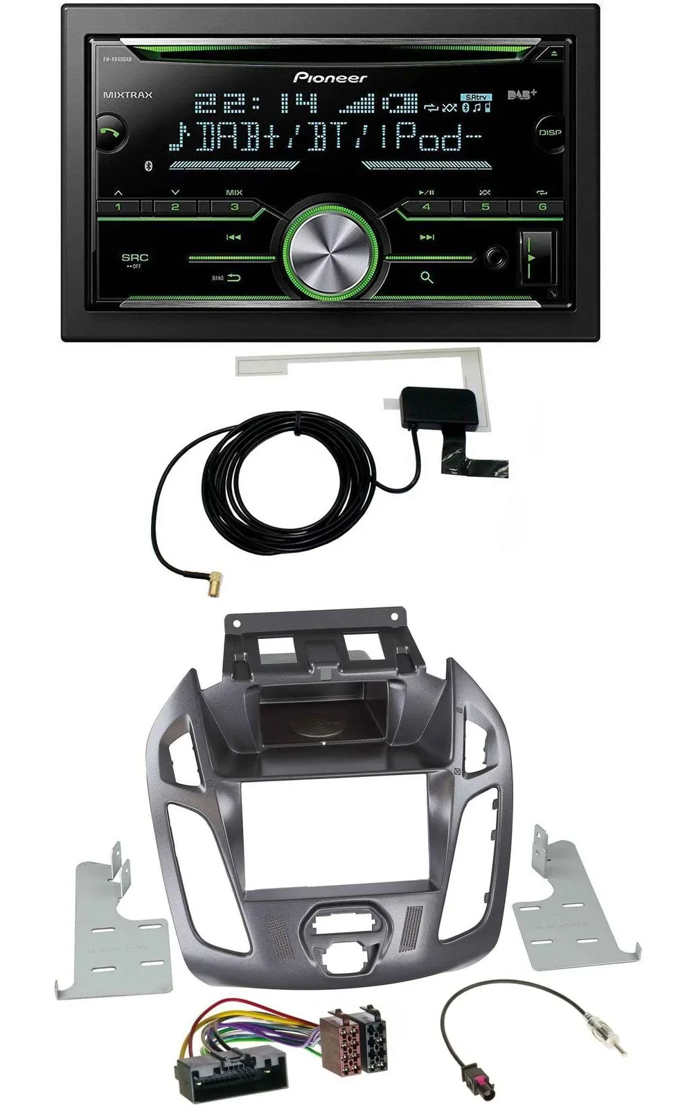 Pioneer CD USB MP3 Bluetooth 2DIN DAB Autoradio für Ford Transit ohne Display 20