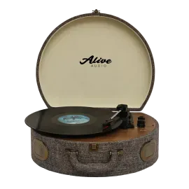 Виниловый проигрыватель Alive Audio MOVIE The Canvas Edition Shadow c Bluetooth