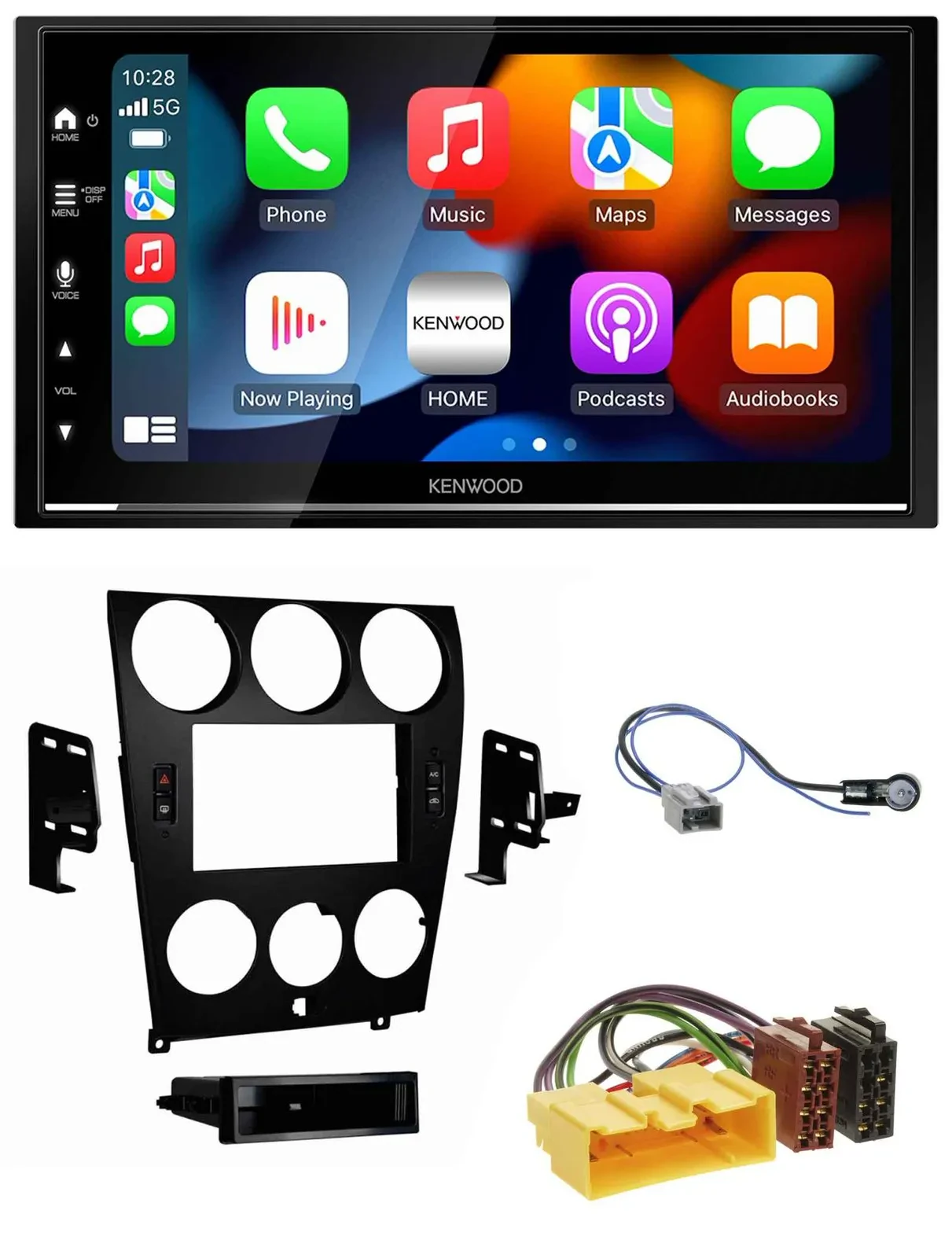 Kenwood DAB USB Bluetooth 2DIN MP3 Autoradio für Mazda 6 (2006-2008)