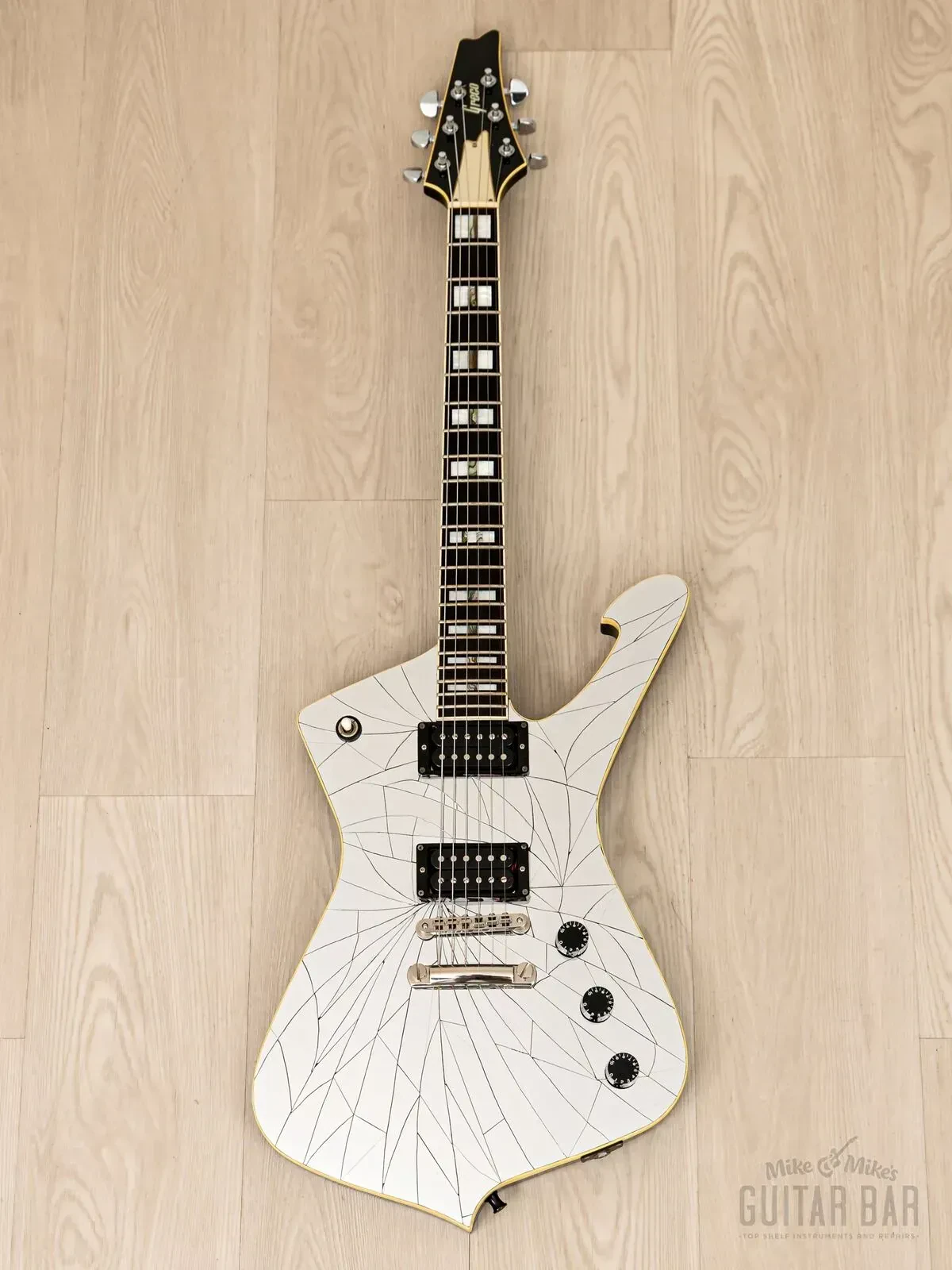 Электрогитара Greco Mirage Custom HH Cracked Mirror Iceman w/case Japan 1990s