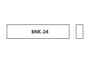 BNK-24 Заготовка верхнего порожка для гитары, кость, Hosco