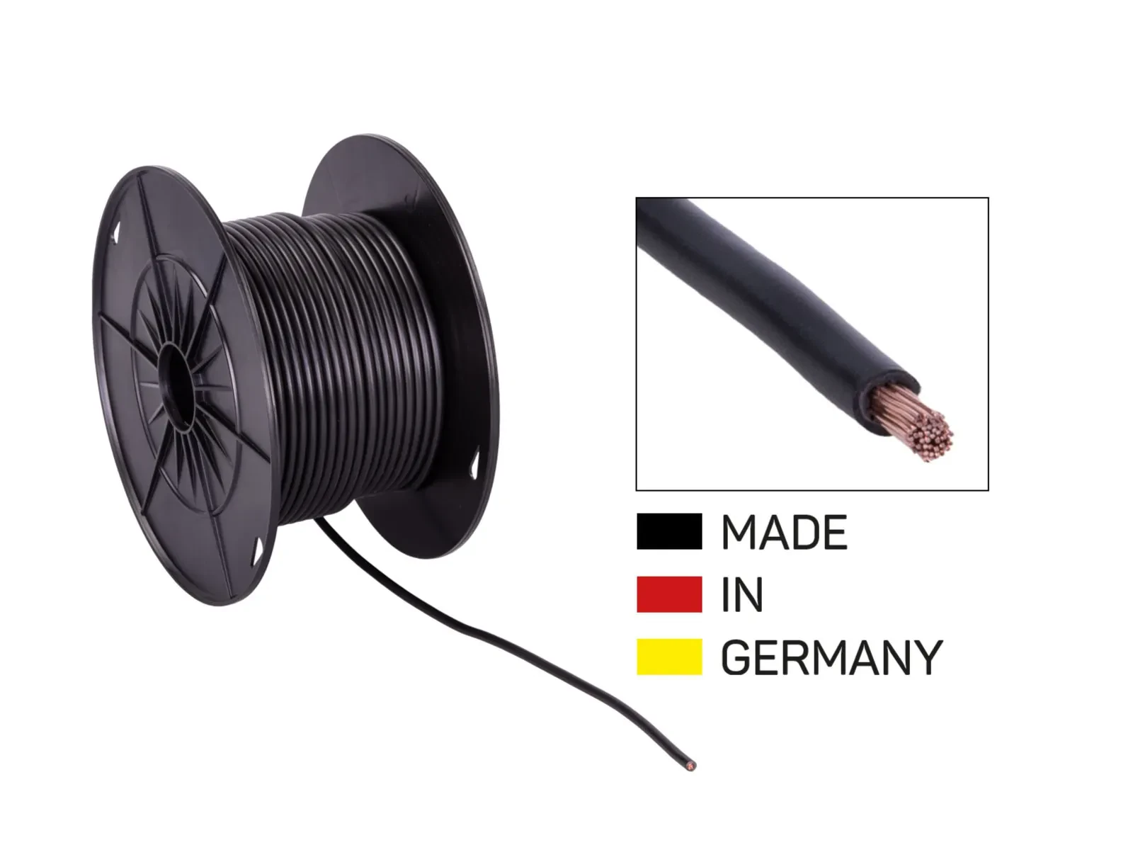 Кабель в бухте ACV Stromkabel FLY 4 мм² черный 50 м