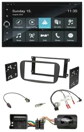 Blaupunkt 2DIN Lenkrad TMC Bluetooth USB DAB Navigation für Ford S-Max Mondeo 20