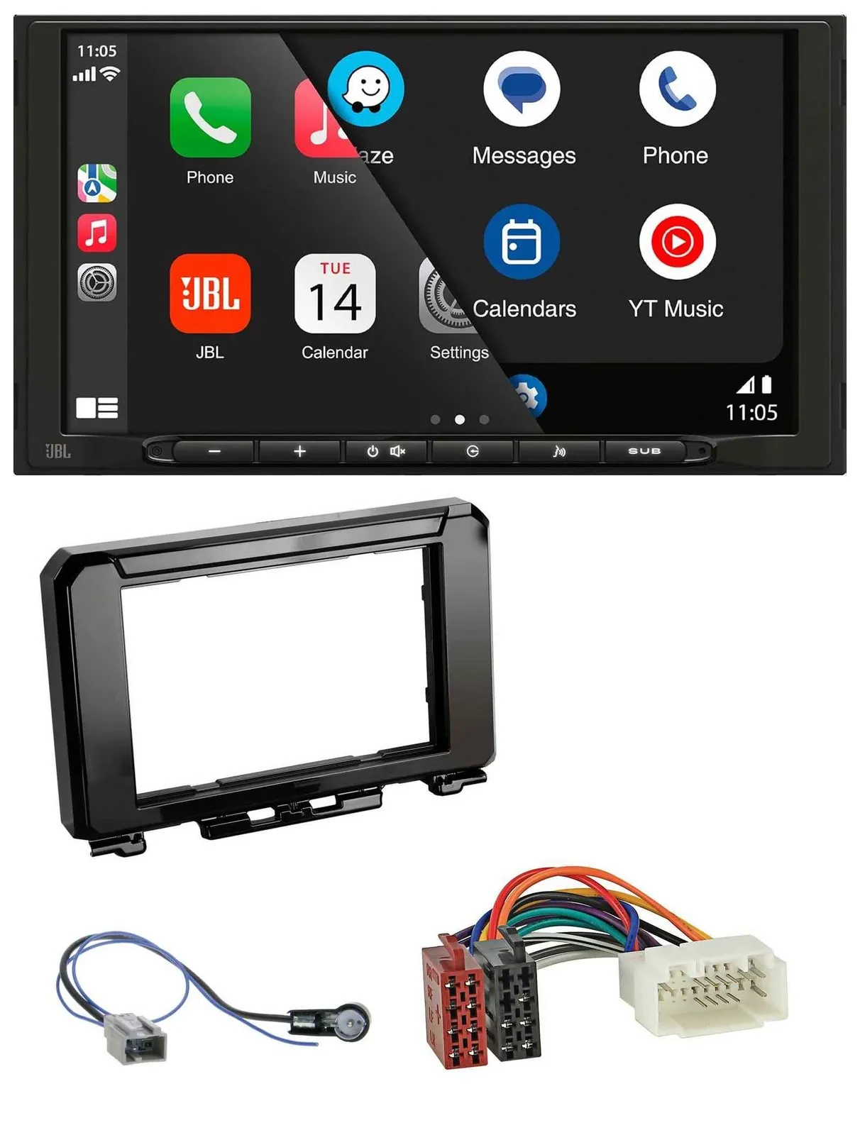 JBL MP3 DAB Bluetooth USB 2DIN Autoradio für Suzuki Jimmny GJ ab 2018