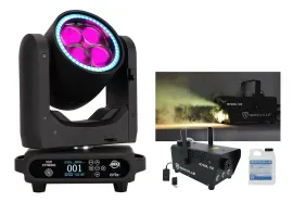 American DJ Viz Xtreme Beam RGBWL Eye Candy Effect Wash Moving Head Light+Fogger