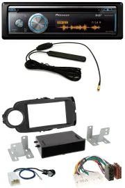 Pioneer CD USB Bluetooth DAB MP3 Autoradio für Toyota Yaris (11-14) - schwarz