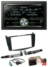 Pioneer Bluetooth MP3 DAB 2DIN USB CD Autoradio für Mercedes C-Klasse 07-11 ohne