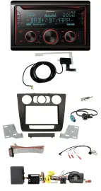 Автомагнитола Pioneer 2DIN DAB USB CD Bluetooth для BMW 1 Series с поддержкой кнопок на руле